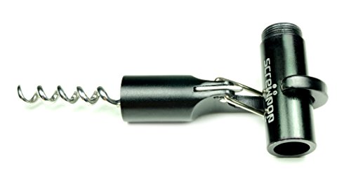 Screwpop Wine and Beer Bottle Opener Key Chain Multi-tool with Carabiner Clip