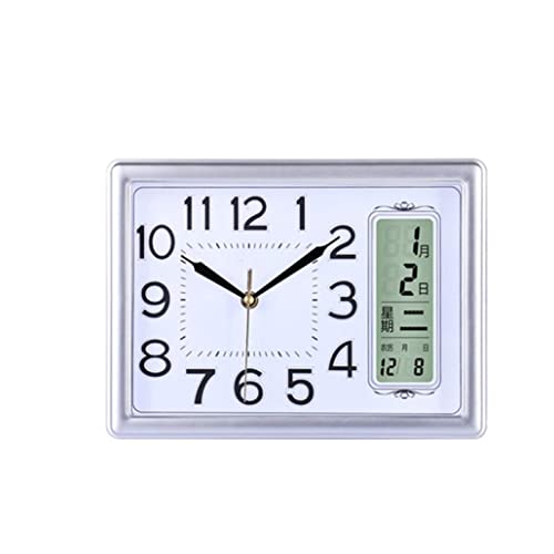 Reloj de mesa con pantalla LCD y calendario para sala de estar