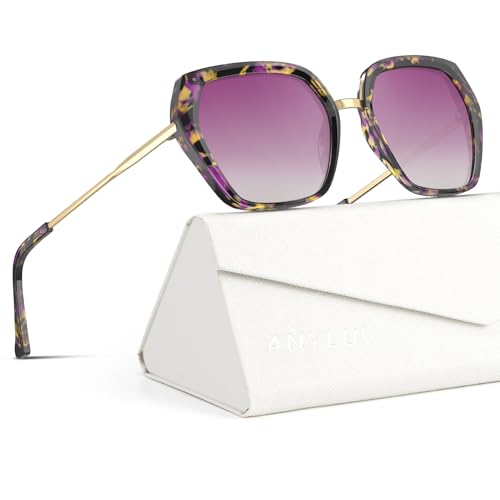 Image of ANYLUV Womens Sunglasses Polarized Sunglasses for Women, Trendy Woman Polarized Ultraviolet Protection Travel