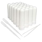 zison Essential Oil Aromatherapy Blank plastic tubes (Includes 24 Blank plastic tubes+36 unscented wicks+2 Plastic Droppers+1 Plastic Tweezers)