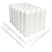 zison Essential Oil Aromatherapy Blank plastic tubes (Includes 24 Blank plastic tubes+36 unscented wicks+2 Plastic Droppers+1 Plastic Tweezers)