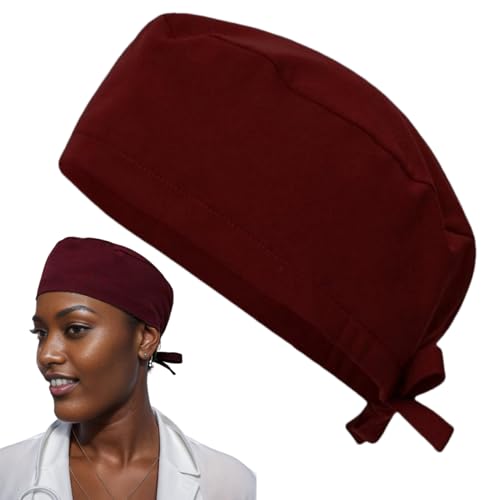 Patifirst Gorro Quirúrgico Transpirable Ajustable,Gorros Médicos Mujer Absorción Sudor | Prendas Cabeza Elástica Unisex Hombre Enfermera Hospital