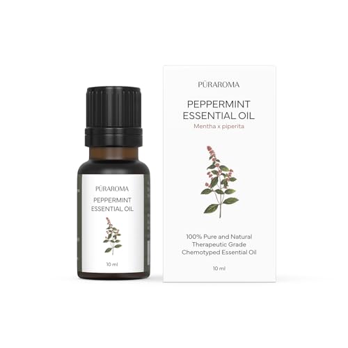 Image of Peppermint Essential Oil 10ml | Pure & Therapeutic Grade | Clears Sinus Congestion & Relieves Headaches | Supports Digestion & Boosts Energy | Fights Nausea & Motion Sickness| Ideal for Diffuser & DIY Blends
