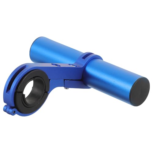 Holibanna Soporte Extensor de Manillar para Instalación de Luces y Linternas para Bicicleta Azul, Barra de Extensión Multifunción de Metal y Plástico, Antideslizante y Amortiguador