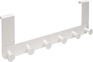 IKEA Enudden kapı askısı, metal, beyaz, asmak için 6 kancalı
