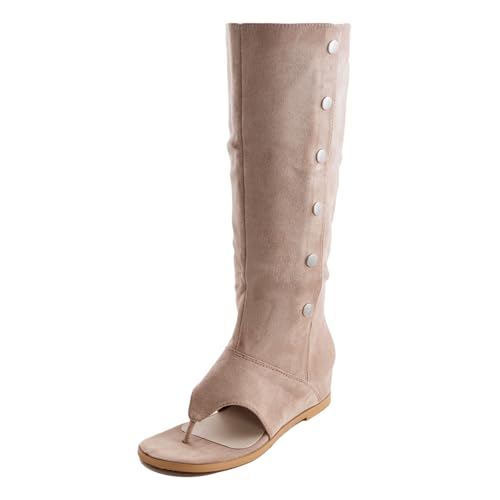 Tongs Bottes Gladiateur Toocool Suède Talon Intérieur Femme WZ688-151