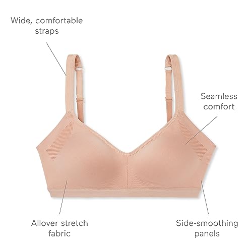 Image of Warners Easy Does It Underarm-Smoothing with Seamless Stretch Wireless Lightly Lined Comfort Bra