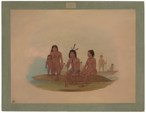 Impressions d'art Mural Indiens Marahua George Catlin qualité musée 60x90cm