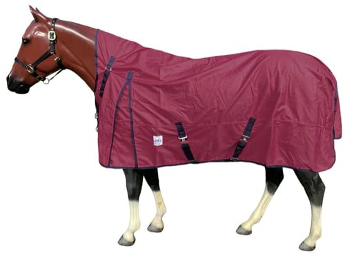 Rugged Ride 1200 Denier Adjustable High Neck Heavyweight Turnout Blanket - 300 gr Fill