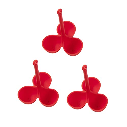Ciieeo 3Pcs Silicone Egg Rack Poaching Gadget for Cooking Flexible Egg Holder for Boiling Eggs Kitchen Tool for Removal