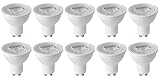  Megaman 140512 - Lámparas LED GU10 PAR16 (4,2 W, 36°, 4000 K, 10 unidades), color blanco frío