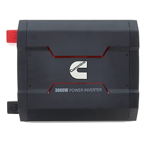 Cummins 3000 Watts Inverter Modified Sine Wave Truck Inverter 12 Volts to 110 Volts Four AC Outlets Two USB Ports (Plus Cable Kit)- CMN3000W - Inverters for Vehicles, Van Life, Camping