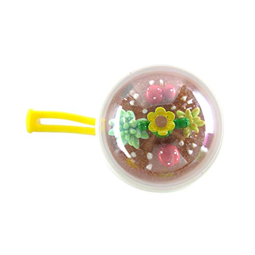 Bewaltz Cactus Glass Water Bottle W/Cute 3D Miniature Globe Lid 15 Oz, Perfect Everyday Gift, Includes A Silicone Sleeve Boot & Hidden Carrying Handle (Yellow) #TOP5