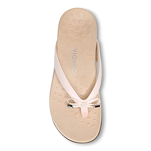 Image of Vionic Women's Rest Bella Toe Post Sandal- Supportive Ladies Orthotic Sandals that include Three Zone Comfort with Arch Support- Flip Flop for Ladies, Medium and Wide Width Size 5-12