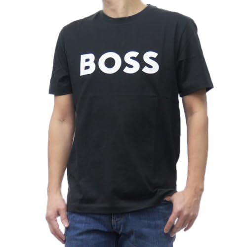 [HUGO BOSS] [�q���[�S�{�X] �����Y �N���[�l�b�N T�V���c 50495742 10247153 / Tiburt 354 �u���b�N S [���s�A���i]