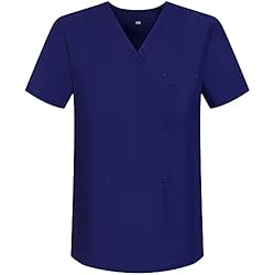 Ropa De Trabajo Artefo MISEMIYA - Casaca Unisex MÉDICO Enfermera Uniforme Limpieza Laboral ESTÉTICA Dentista Veterinaria Sanitario HOSTELERÍA - Ref.BZ-6801 - XS, Morado 68
