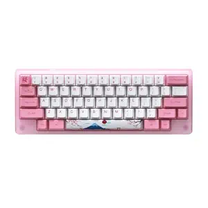 EPOMAKER AKKO ACR59 59 Key 60% Wired Hotswappable HHKB-Style Mechanical Gaming Keyboard with Doubleshot PBT Keycaps for Win/Mac/Gamer (AKKO CS Jelly Pink Switch, ACR59 World Tour Tokyo)