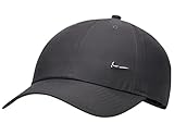 Nike Unisex Metal Swoosh H86 Cap (as1, Alpha, one_Size, Black/Metallic Silver)