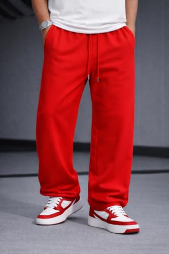 Image of Rockwell Men's Baggy Sweatpants | Cotton Terry Relaxed Fit Joggers for Men | Oversized Streetwear Track Pants | Casual Gym & Everyday Wear| 027