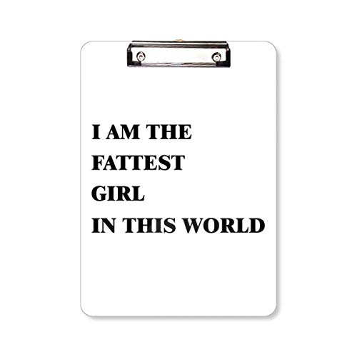 Bloc-notes A4 I Am The Fattest Girl pour notes quotidiennes et bureau