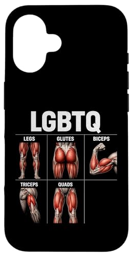 LGBTQ Legs Glutes Biceps Triceps Quads Gym �X�}�z�P�[�X iPhone 16 �p