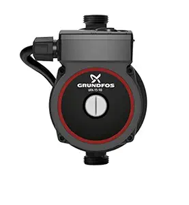 Grundfos Automatic Water Pressure Pump Suitable for Hot Water Circulation, Washing Machine, RO & Shower UPA 15-90 - Red and Black