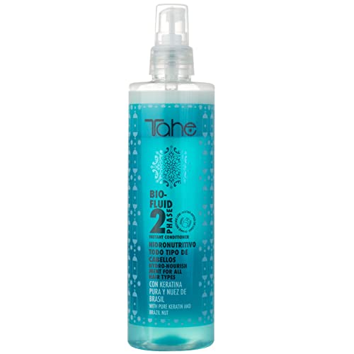 Tahe Bio-Fluid Acondicionador Hidronutritivo 2-Phase para Todo Tipo de Cabellos con Activos Hidratantes y Restructurantes, 300 ml