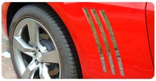 Eurosport Daytona 2010-2015 Camaro Rear Quarter Panel Louver Accent Trim Kit (6 Piece Set)