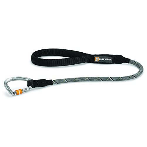 Ruffwear, Knot-a-Long Dog Leash, 30-inch Short Rope Lead, Granite Gray