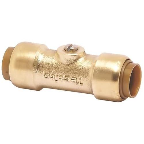 Shirenock Same As Shows In Picture Classic Straight Service Valve 15Mm X 15Mm, Push-Fit, Brass, 1 In Pack
