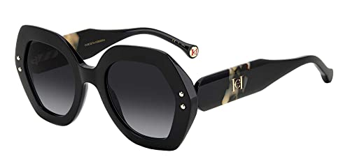 Carolina Herrera HER 0126/S Black Havana/Dark Grey Shaded 52/24/145 women Sunglasses