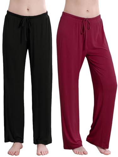 Pantalon de pyjama confortable pour femme avec poche qui ne serre pas la taille