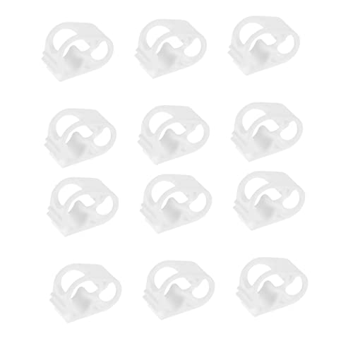 MUCKLILY 12pcs Silicone Hose Clamps Adjustable Flow Control Tube Clips Stop Water Lock for Laboratory Infusion Bottle and Plastic Tubing, Suitable for Medical and Brewing Use