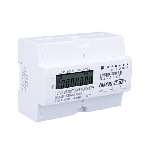 Compteur d'énergie intelligent 3P 80A pour tableau triphasé 230V - 2