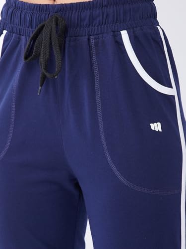 Image of Modeve Women Striped Cotton Blend Capri