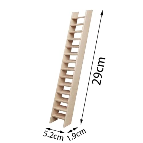 Modèle d'Escalier Miniature et Mini Échelles en Bois Décoration Jeu - 6