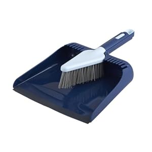Casabella Wayclean Kehrschaufel und Besen Set Grau
