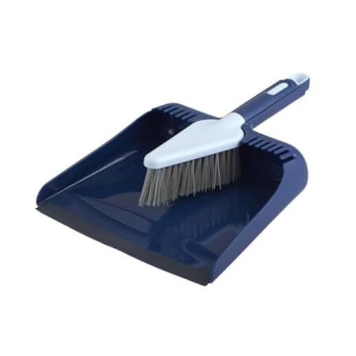 Casabella Way Clean Angle Dustpan & Brush Dustpan and Brush Set, Medium, Green and Taupe