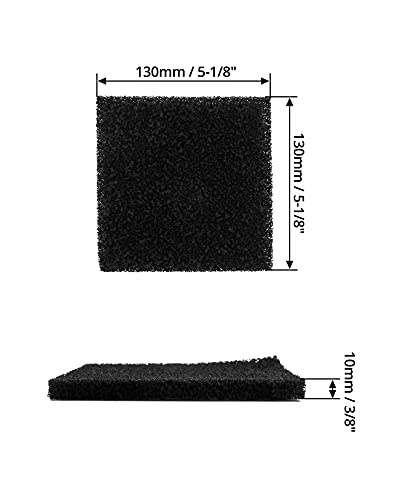 Image of QWORK Premium Fume Extractor Accessories, Replacement Activated Carbon Filters for Solder Fume Extractor, Compatible with Hakko /Xytronic /Aoyue Smoke Absorber - 5 Pack