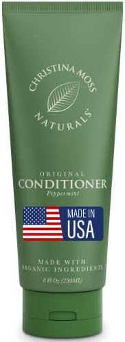 Hair Conditioner For Damaged Dry Hair - Organic Aloe Vera And Peppermint Oil Conditioner for Fine, Curly Or Frizzy Hair - Deep Moisturizing Conditioner for Color Treated Hair, Dry Scalp, Split Ends