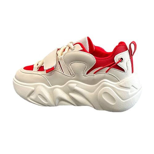Chaussures de décontractées blanches à semelle épaisse parfaites pour la marche urbaine