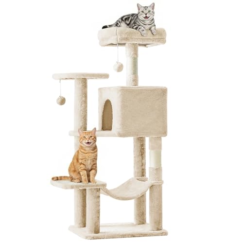 Sweetcrispy 44 Inch Cat Tree Tower for Indoor...