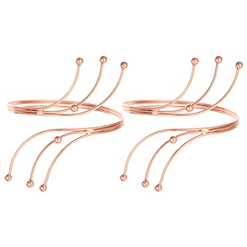 LUOZZY 2 peças Braçadeiras de braço superior com punho para decoração requintada de braço punhos abe