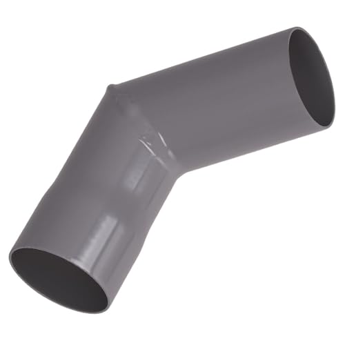 Image of Renoplast® R50 Aluminium Downpipe Bends | 87º Corner Dn 40mm Grey | Gutter Rainwater Downpipe Drainage Profiled Sheet Metal | Garden Shed Carport Patio Balcony Plug-In Gutter | Gutter For Roof