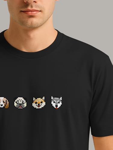 Image of BULLMER Trendy Printed Round Neck Half Sleeve Tshirt for Men | Mens Crew Neck Tshirt - Pack of 2