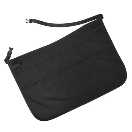 VINTORKY Herramientas De Peluqueria Delantal De Media Cintura Delantal De Cintura De Maquillaje Mandil De Herramientas De Estilista Bolsa De Tijeras Suministros De Peluquería Black Nailon