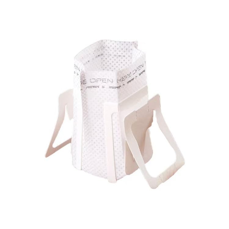 Disposable Coffee Filter Bags, 50-Pack, Portable Single Serve Drip Brewing, Hanging Ear Design