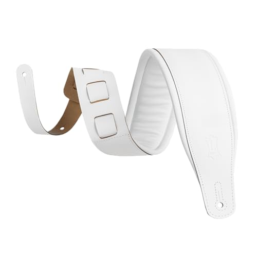 Sangle en cuir large de 7,6 cm M26PD-WHT-WHT pour soulager votre épaule