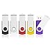 KOOTION USB Sticks 64GB USB 2.0 5 Stück Set Speicherstick USB 64G 5er Pack USB-Flash-Laufwerk Bunt Memory Sticks Metall Datenspeicher Stick Silikon 5 STK Mehrfarbig: Schwarz, Weiß, Rot, Gelb, Lila Flash günstig Kaufen-KOOTION USB Sticks 64GB USB 2.0 5 Stück Set Speicherstick USB 64G 5er Pack USB-Flash-Laufwerk Bunt Memory Sticks Metall Datenspeicher Stick Silikon 5 STK Mehrfarbig: Schwarz, Weiß, Rot, Gelb, Lila