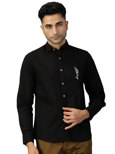 Chemise noire homme coupe régulière XXL Thomas Scott pour éviter l'effet serré